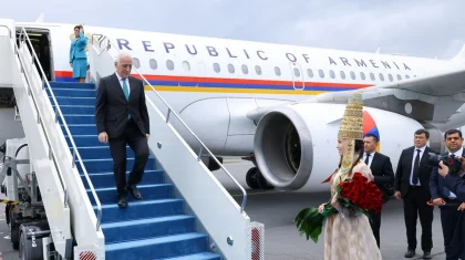 «Өңірлік саммитке қатысады»: Астанаға Армения президентінің ұшағы келіп қонды