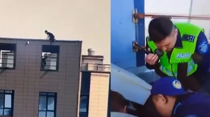 Астанада көпқабатты үйдің төбесіне шығып, секіремін деп елдің мазасын алған жас жігіт қамауға алынды