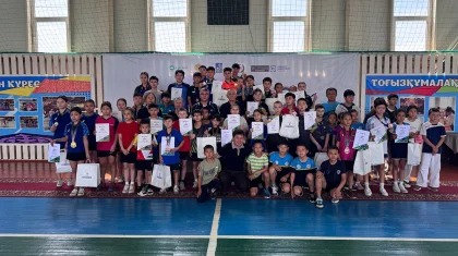 Шу қаласында жасөспірімдер арасындағы халықаралық ашық турнир аяқталды