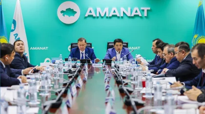 «AMANAT» партиясында ауылдық округтердің қаржылық дербестігі талқыланды
