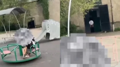 Семейде ер адам бүлдіршіндерге қарап тұрып, ұятсыз әрекет жасады (ВИДЕО)
