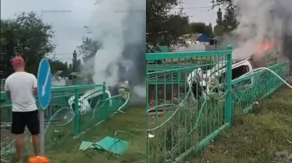 Жамбыл облысында Changan көлігі апатқа ұшырап, бір адам қаза тапты (ВИДЕО)
