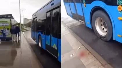 Астанада жолаушылар автобусы аялдама жанында тұрған әжейді қағып кетті