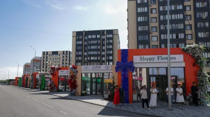 Шымкентте қала күніне орай заманауи гүлдер аллеясы ашылды