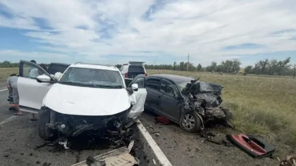 Павлодар облысында екі көлік соқтығысып, екі адам қаза тапты