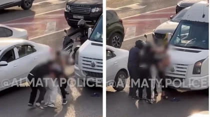 Алматыда Сайын мен Абай көшелерінің қиылысында жаппай төбелес болды