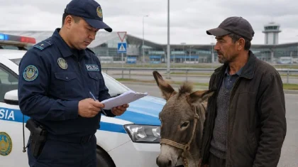 Астанада әуежай маңына есегін жайған ер адам жауапқа тартылды
