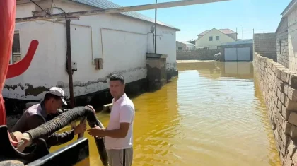 Маңғыстау облысында нөсерден кейін 85 ауланы су басты