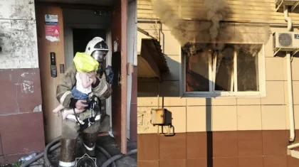 Рудныйда көпқабатты тұрғын үйден өрт шықты: 10 адам құтқарылды