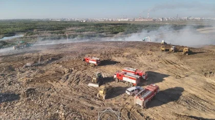 Астанадағы қоқыс полигонындағы ірі өрт толықтай сөнді
