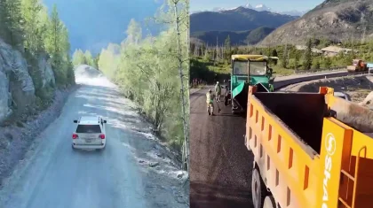 Рахман қайнарына апаратын жол жөнделіп жатыр: «ҚазАвтоЖол» туристерді сабырға шақырды