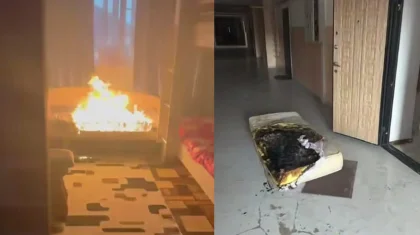 Өскеменде полицейлер өрт сөндірушілер келгенше пәтердегі жалынды өздері ауыздықтаған
