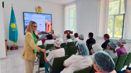 «Байтақ» кандидаты медицина қызметкерлерімен экология және денсаулық сақтау мәселесін талқылады