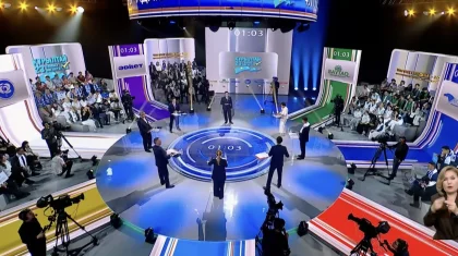 Ұлттық теледебат: Құрылтайға үміткер 7 саяси партия ел дамуына қатысты ұстанымдарын ортаға салды