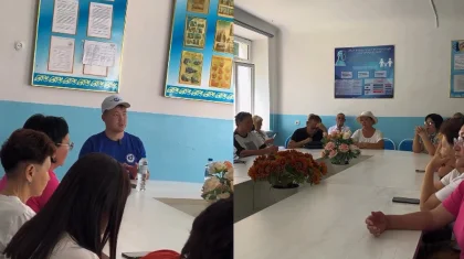 ЖСДП өкілі Тараздағы мектеп қызметкерлерінің ұсынысын тыңдады
