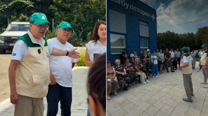 «Ауыл» партиясының үміткері Мәскеу ауылдық округінің тұрғындарымен жүздесті
