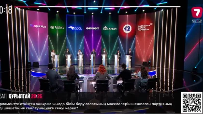 Құрылтай депутаттығына үміткер партиялар арасындағы теледебат басталды