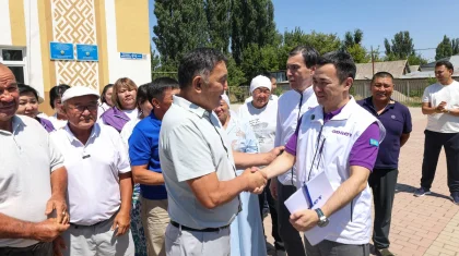 «Әділет» партиясы ауылдағы табыс табу мүмкіндігін арттырмақ: республикалық сайлауалды штаб Жамбыл облысына барды