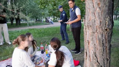 «Таза Қазақстан» акциясы: Астанада Жетісу саябағында арнайы рейд өтті