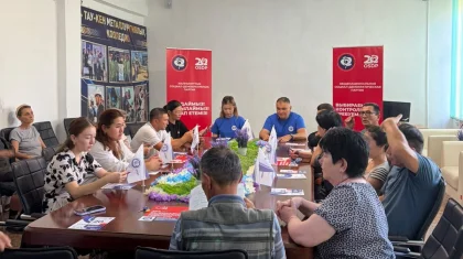 ЖСДП Жезқазғанда коммуналдық сала қызметкерлерімен кездесті