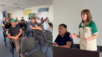 «Ауыл» партиясының өкілдері Семейдегі кондитерлік фабрика ұжымымен кездесті