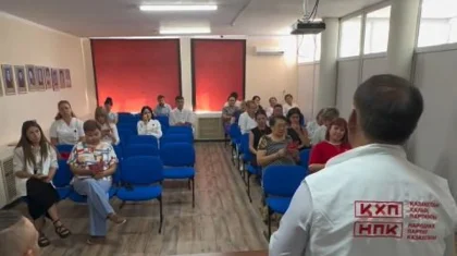 Қазақстан Халық партиясы Саран қаласында Орталық аурухананың ұжымымен кездесті