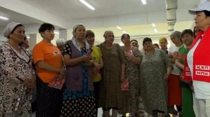 Қазақстан Халық партиясы Төле би ауданында фабрика жұмысшыларымен кездесті