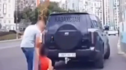 «Жол бермеді» деп жүргізушіні ұрып жыққан: Алматыда жолдағы жанжал қылмыстық іске ұласты (ВИДЕО)
