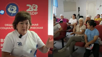 ЖСДП кандидаты Баймолдин ауылындағы тұрғындардың мәселелерін тыңдады