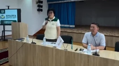 «Ауыл» партиясы Тараз тұрғындарымен білім және ғылым мәселелерін сөз етті