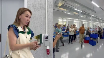 «Ауыл» партиясы Абай облысындағы аяқ киім өндірісінің жұмысымен танысты