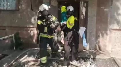 Шымкентте көпқабатты үйден өрт шығып, 18 адамды эвакуациялады