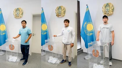 Құрылтай сайлауы: әлем чемпионатында ел намысын қорғап жүрген балуандар дауыс берді