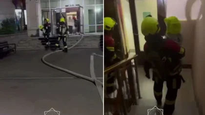 Алматыда 16 қабатты үйден өрт шығып, 127 адам эвакуацияланды
