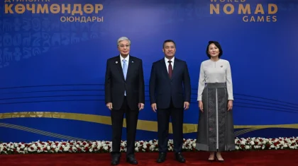 Тоқаев Дүниежүзілік көшпенділер ойындарының ашылу салтанатына қатысу үшін «Бішкек Арена» стадионына барды