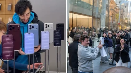Сағаттап кезекте тұрған жігіт әлемде ең бірінші болып Iphone 18 телефонын сатып алды