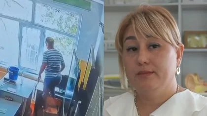 «Басым жараланып, тілімді тістеп алдым»: Шымкентте биология пәнінің мұғалімі терезе жуамын деп, орындықтан құлап кеткен (ВИДЕО)