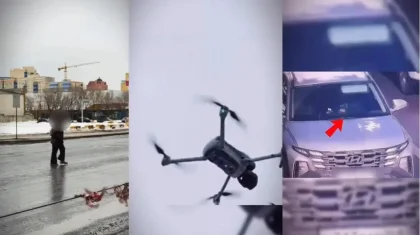 Телефон ұстау, қарсы жолаққа шығу: дрондар жүргізушілердің 20 мыңнан аса жол ережесін бұзғанын анықтады (ВИДЕО)