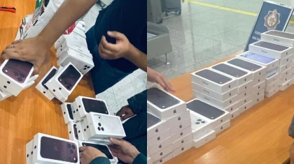 Астанаға ұшып келген он адамнан 223 дана iPhone 18 тәркіленген