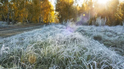 26 қыркүйекте бірнеше өңірде үсік түсіп, жаңбыр жауады