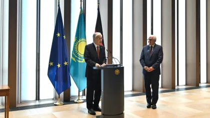 Тоқаев Германия Президентіне «Алтын Қыран» орденін табыстады