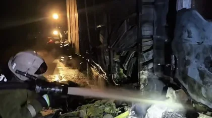 Қостанай облысында жүк көлігі өртенді