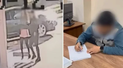 Астанада көшеде кетіп бара жатқан бойжеткенге ерсі іс жасап, бөксесінен ұрған ер адам ұсталды (ВИДЕО)