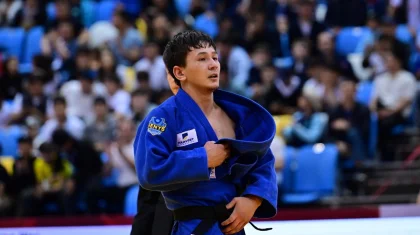 Жас дзюдошы Талғат Орынбасар Grand Slam турнирінде Елдос Сметовті жеңіп, қола жүлдеге ие болды