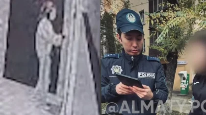 Алматыда тұрғын үй қабырғасына жазу жазған бойжеткен ұсталды (ВИДЕО)