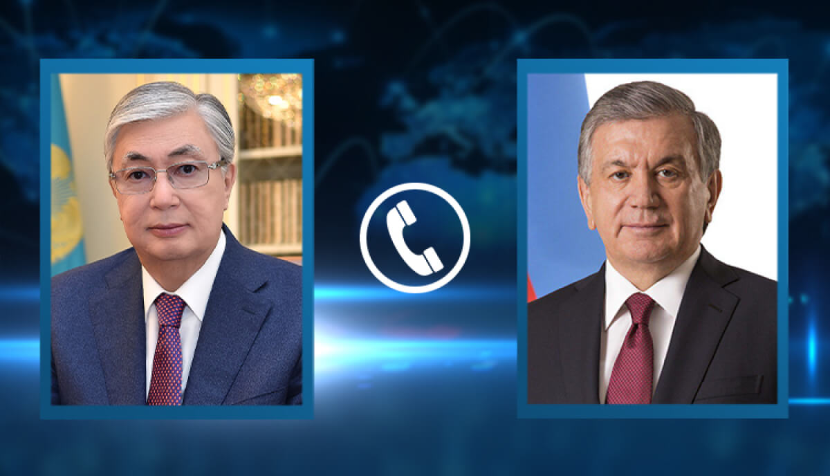 Қасым-Жомарт Тоқаев Өзбекстан Президентімен телефон арқылы сөйлесті