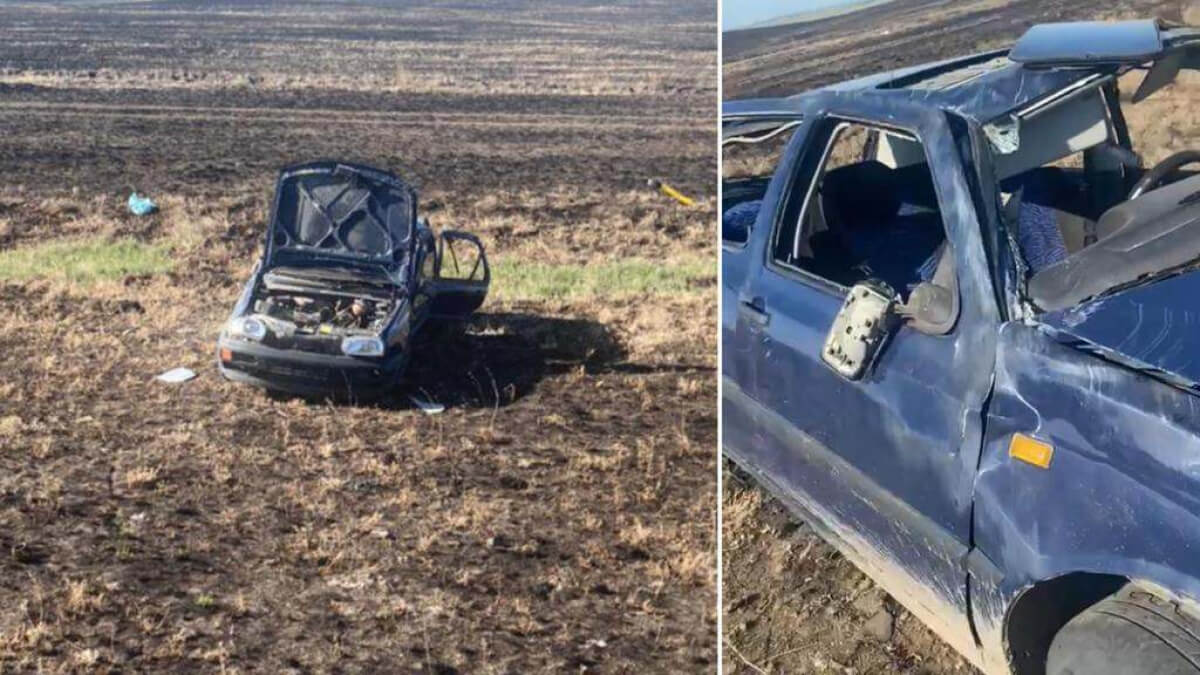 Ақмола облысында көлік тізгіндеген 15 жастағы жасөспірім жол апатына ұшырады