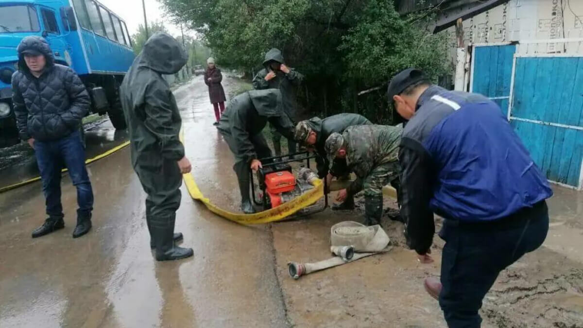Жетісу облысында су басқан аумақтардағы жағдай тұрақты
